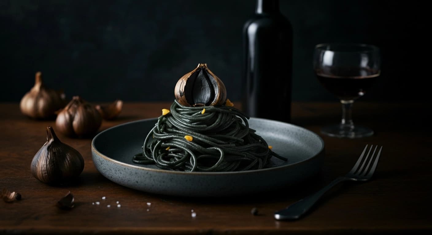 Black Garlic Spaghetti the Obsidian Midnight Sauce for Your Next Secret Society Dinner
