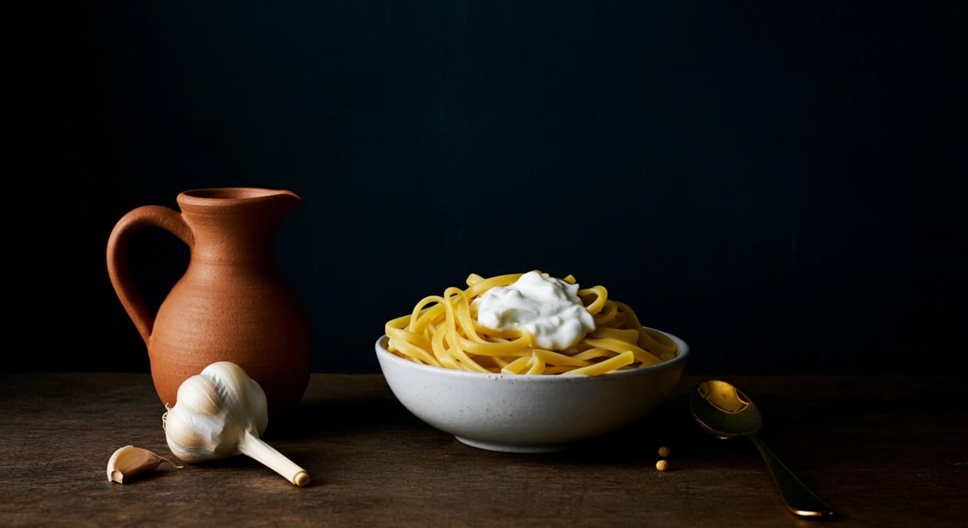 Macarona bil Laban: Die Cremigen Knoblauch-Joghurt-Nudeln Für Den Späten Heißhunger