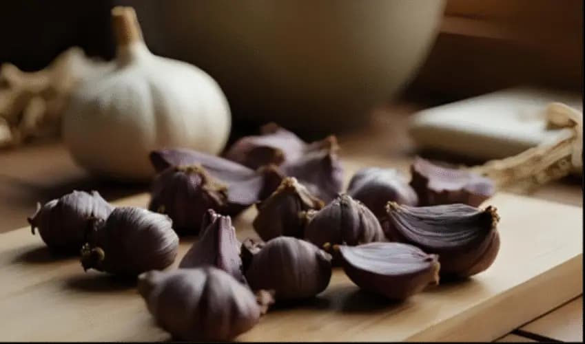 Producto de ajo en uso
