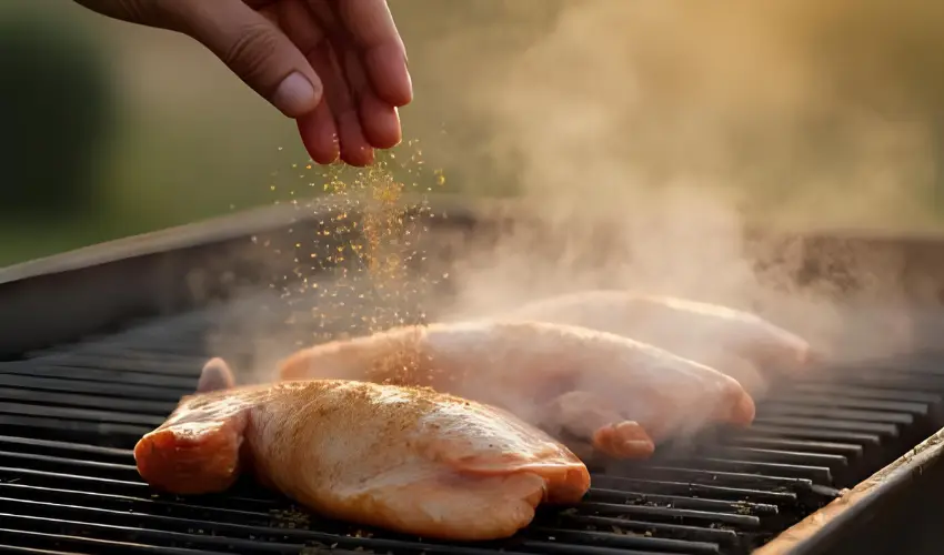 Producto de ajo en uso