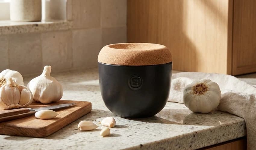 Producto de ajo en uso