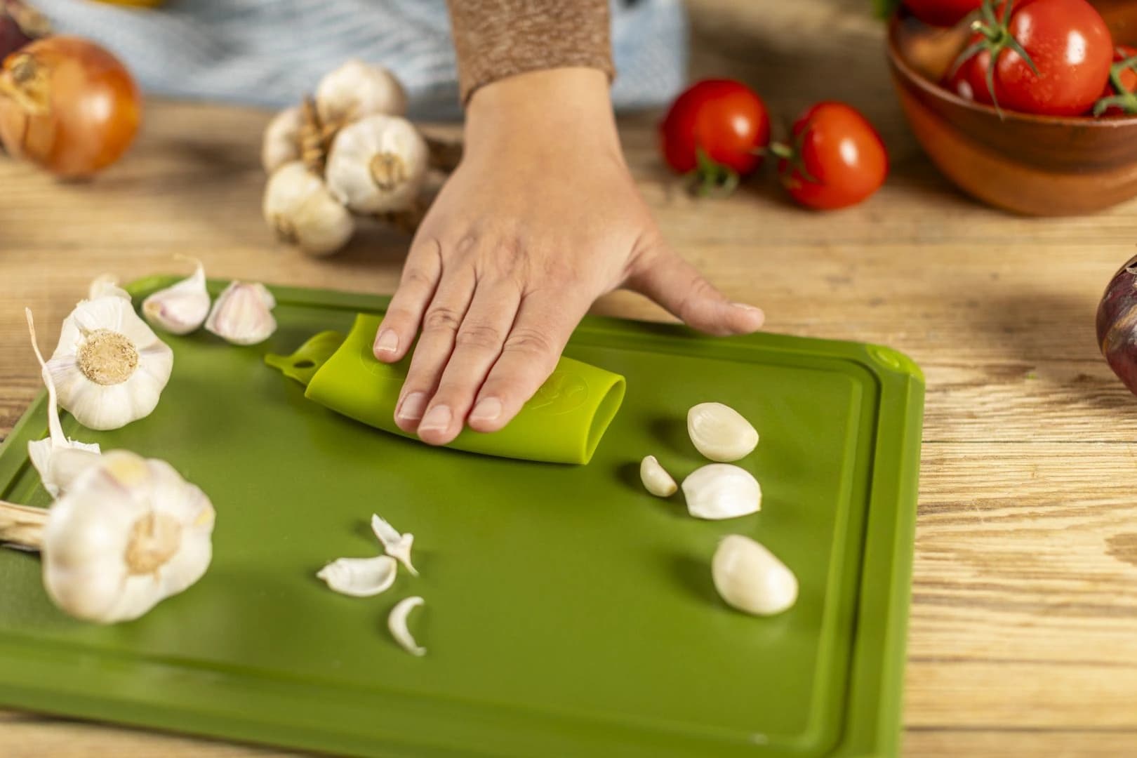 Knoblauch-Produktfeature