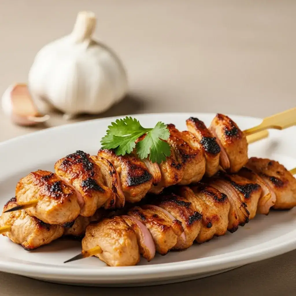 Das ruas do Peru: espetos de frango com alho escaldante (Brochetas de Pollo)