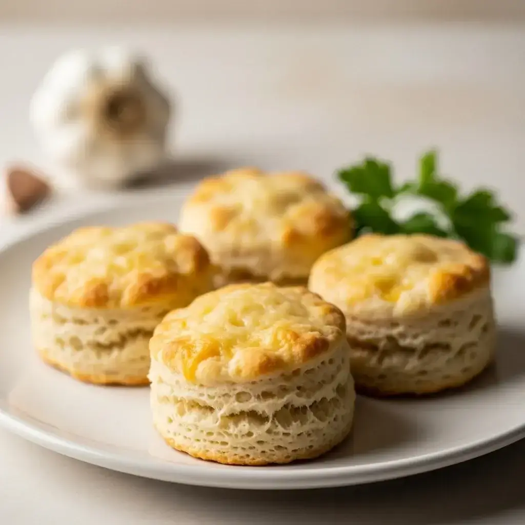 Um clássico americano: biscoitos com queijo e alho