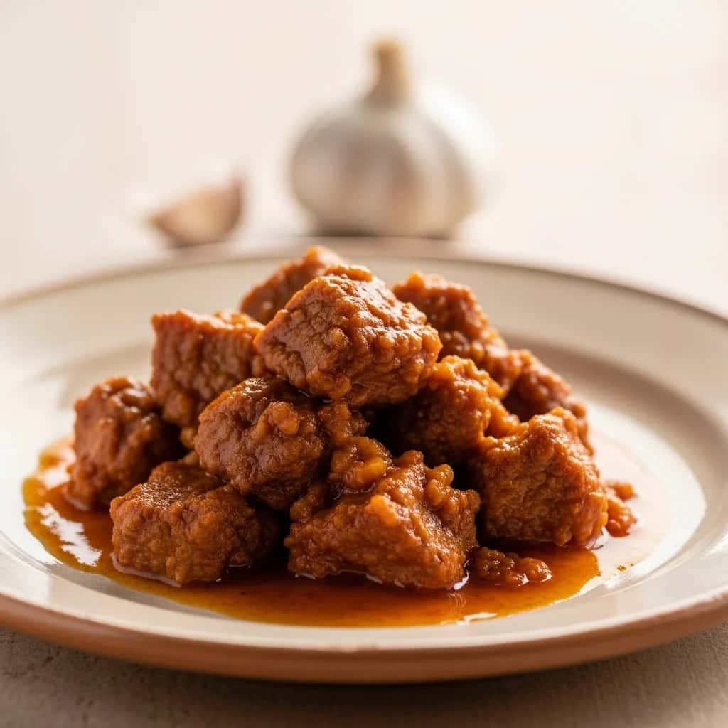 Uma celebração rústica: Oaxaca Chileajo de Cerdo (carne de porco com molho de alho e chile)