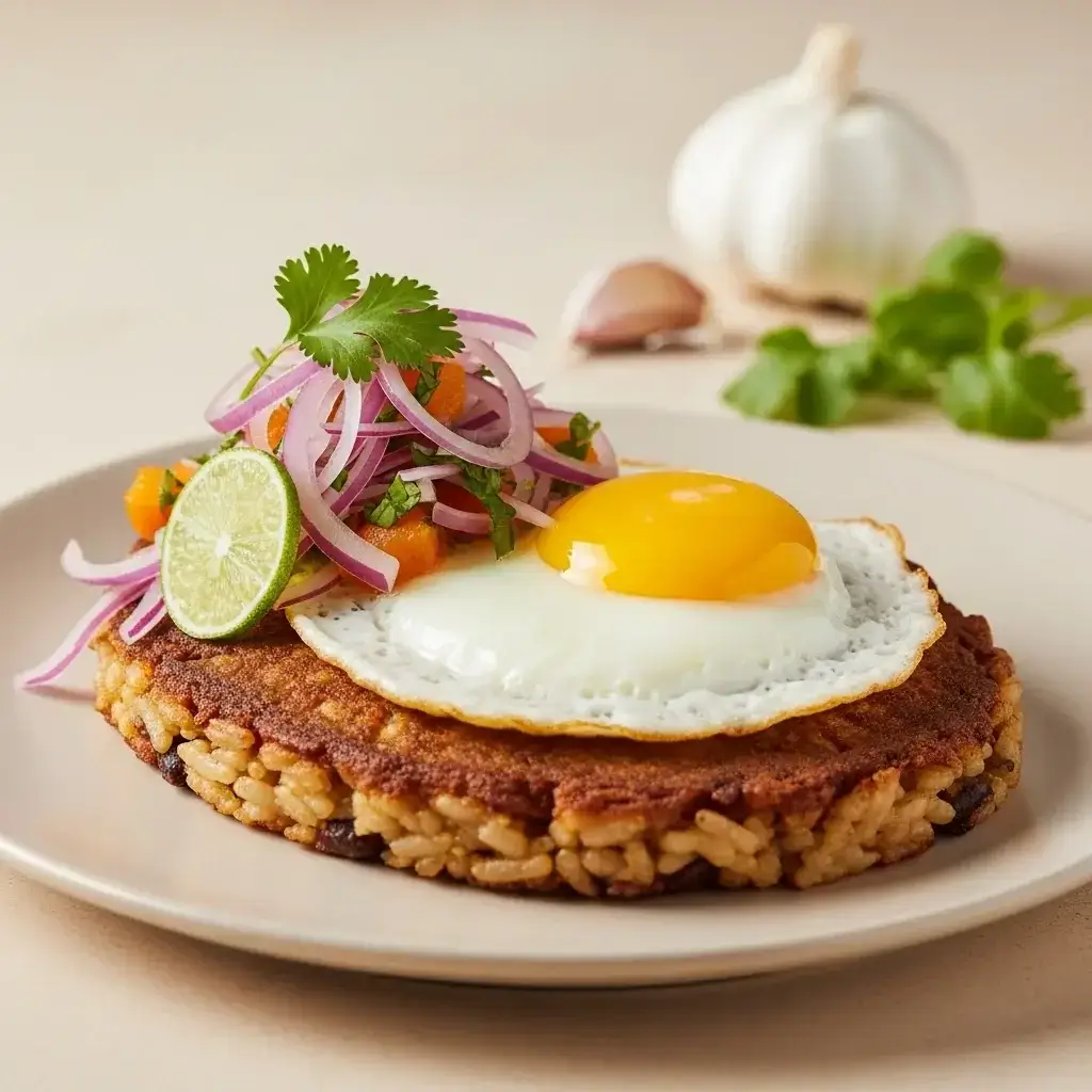 De sobras humildes a estrela culinária: arroz com alho e arroz peruano Panqueca de Feijão (Tacu Tacu)