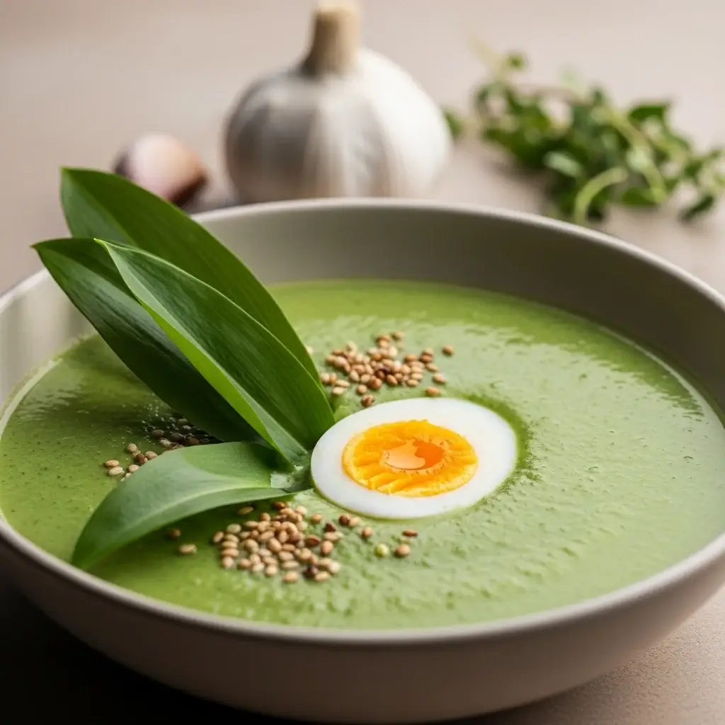 From Slovakia's Spring Forests: A Creamy Wild Garlic & Potato Soup