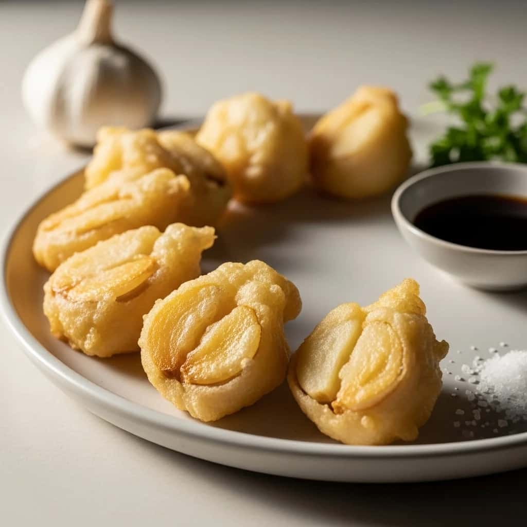 From Izakaya Bars to Your Kitchen: Fluffy & Sweet Garlic Tempura