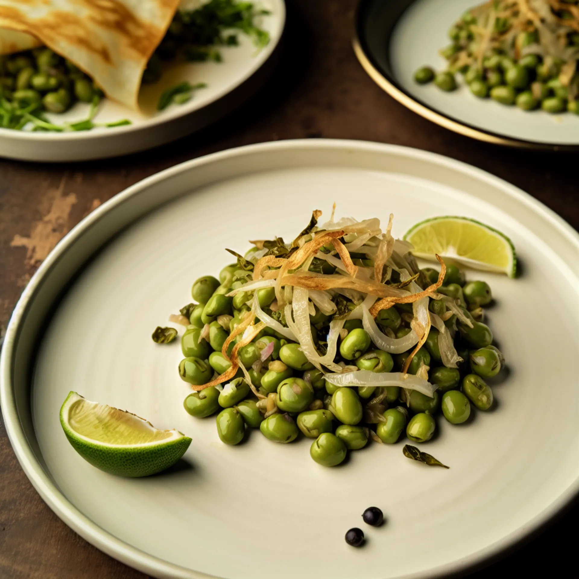 Mélange Moong germé à l'ail et à la noix de coco Konkani