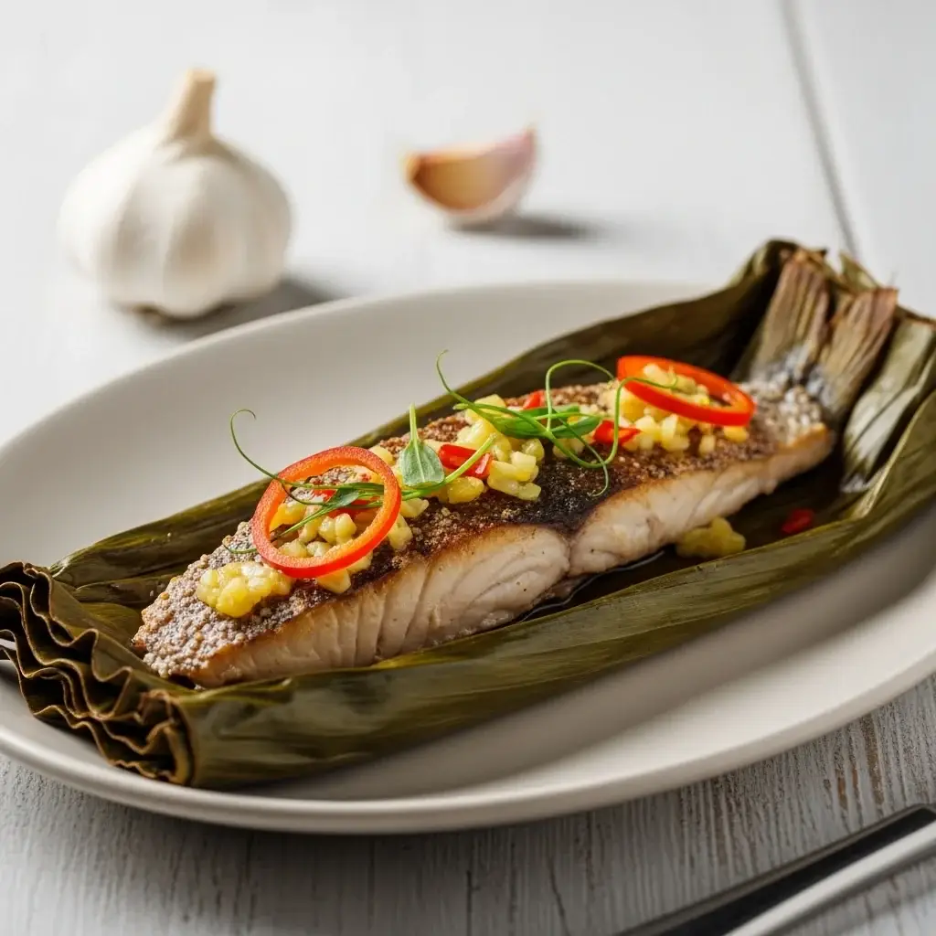 From the Amazon's Heart: Peru's Garlicky Grilled Fish in Banana Leaves (Patarashca)