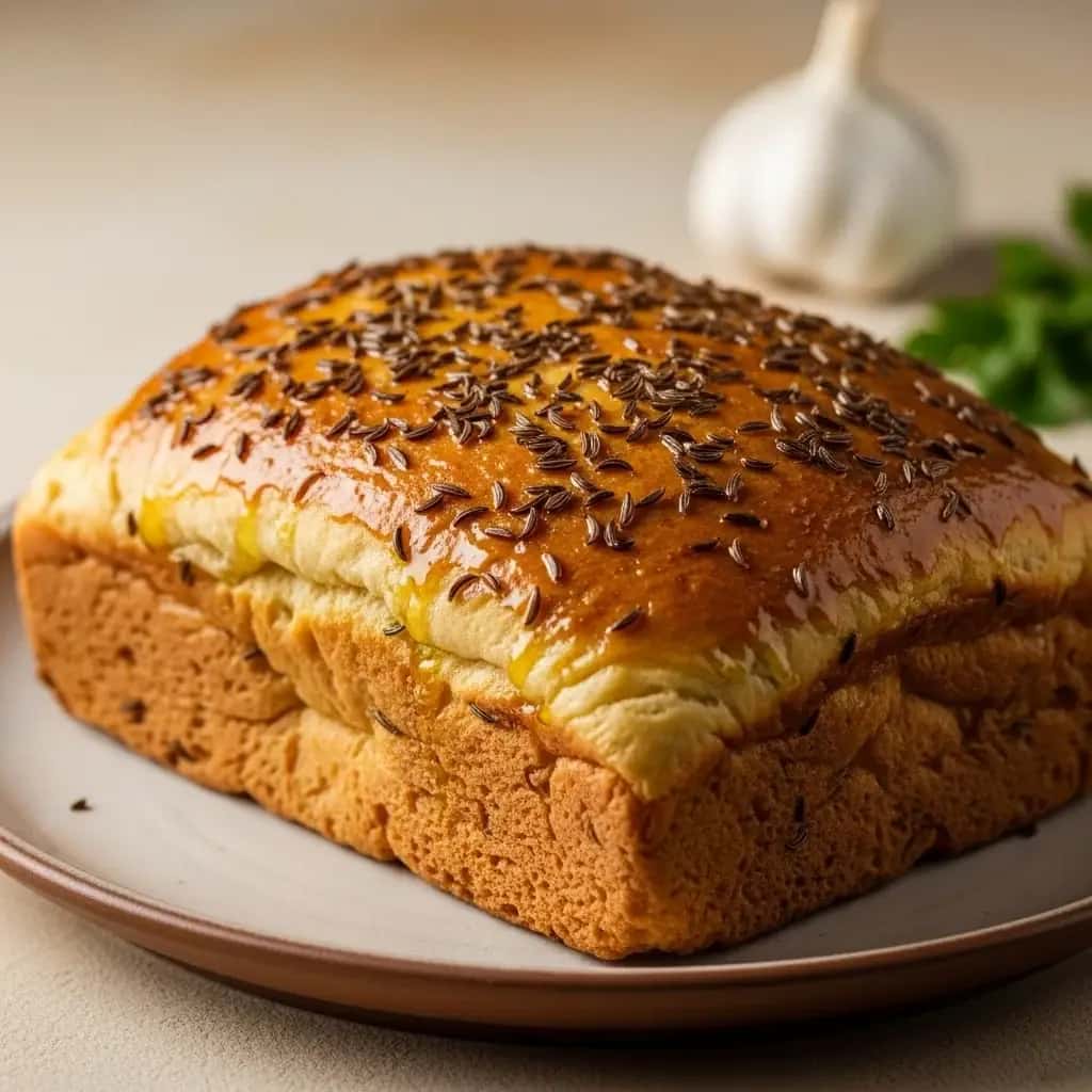 Ein herzhafter slowakischer Genuss: Der ultimative Hefe-Knoblauch-Kuchen (Cesnakový Kysnutý Koláč)