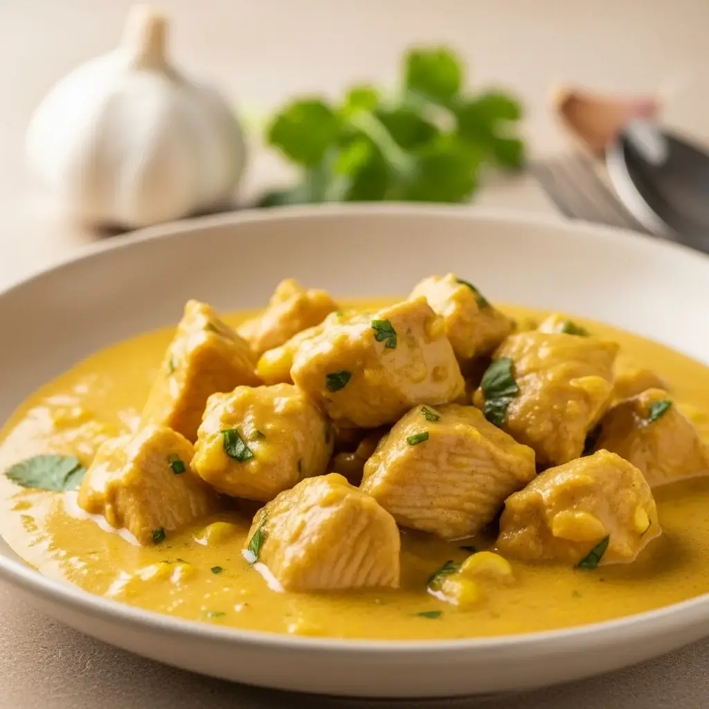 Um saboroso sabor da história: frango cremoso e frango do Peru. Ensopado de Milho (Pepián de Choclo)