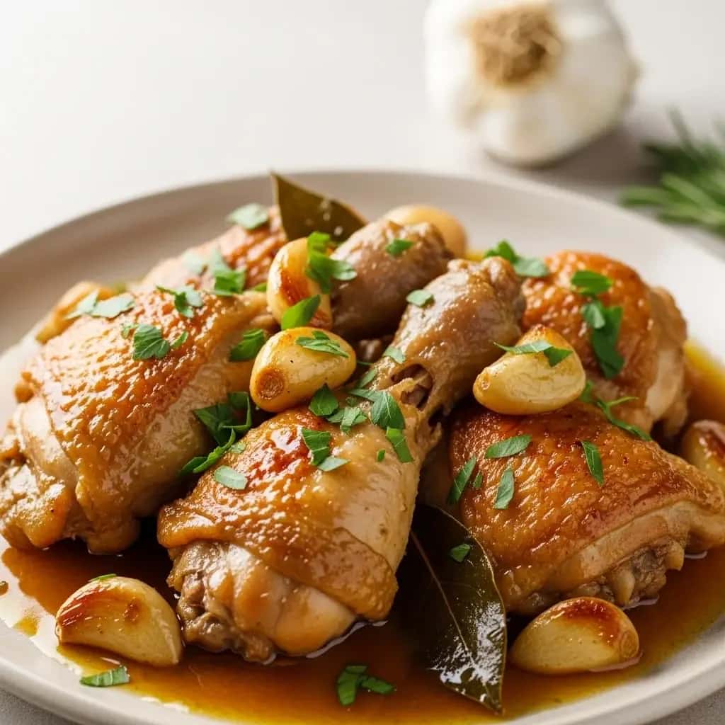 Um gostinho da Espanha: frango clássico com alho (Pollo al Ajillo)