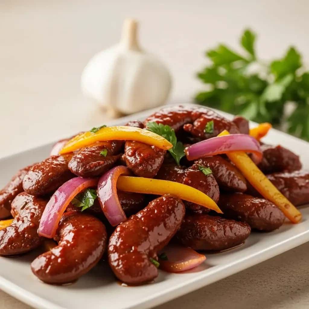 From the Streets of Lima: A Bold & Garlicky Sautéed Kidney (Riñones Saltado)