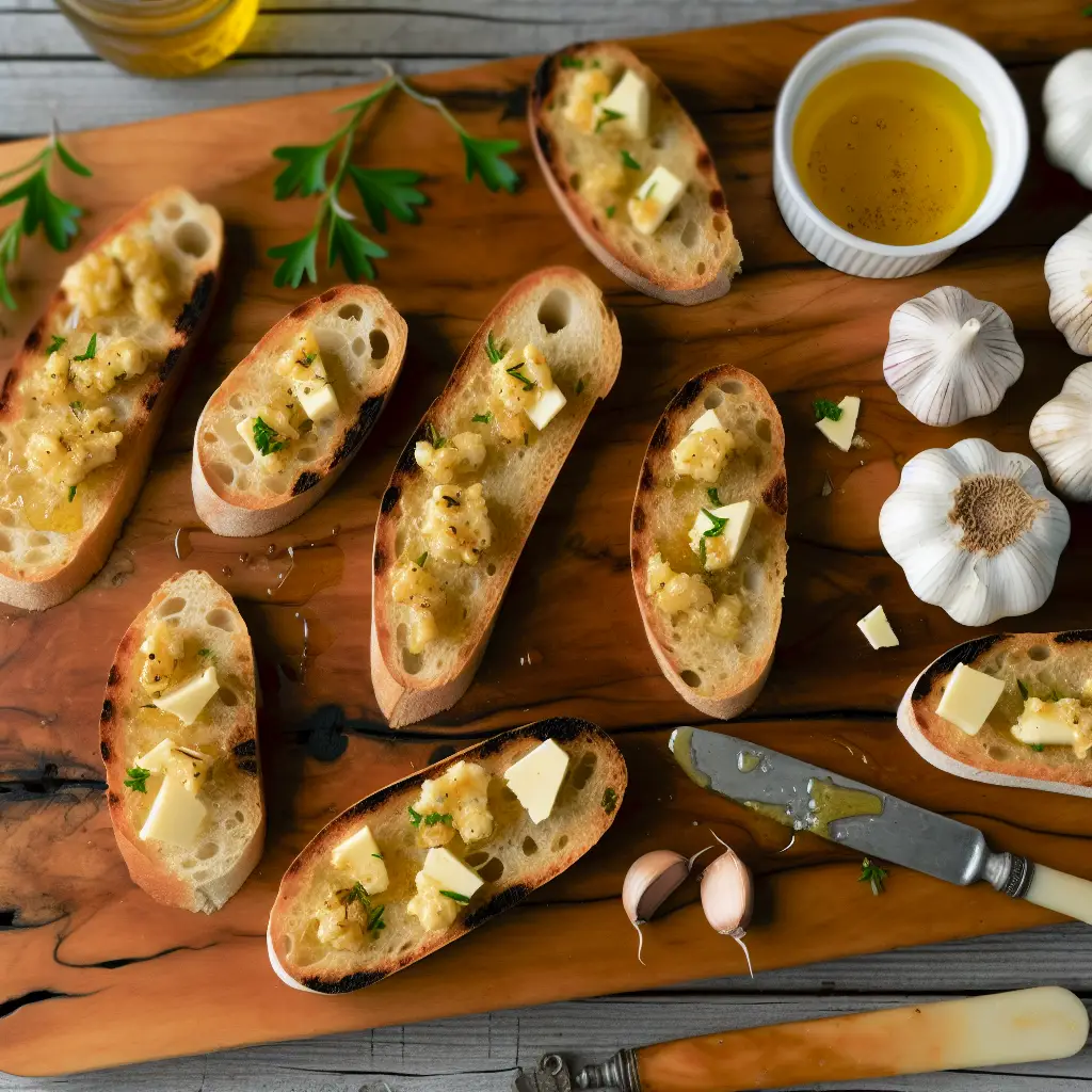 Crostini mit Taleggio und geröstetem Knoblauch – Aglio al Forno Delight