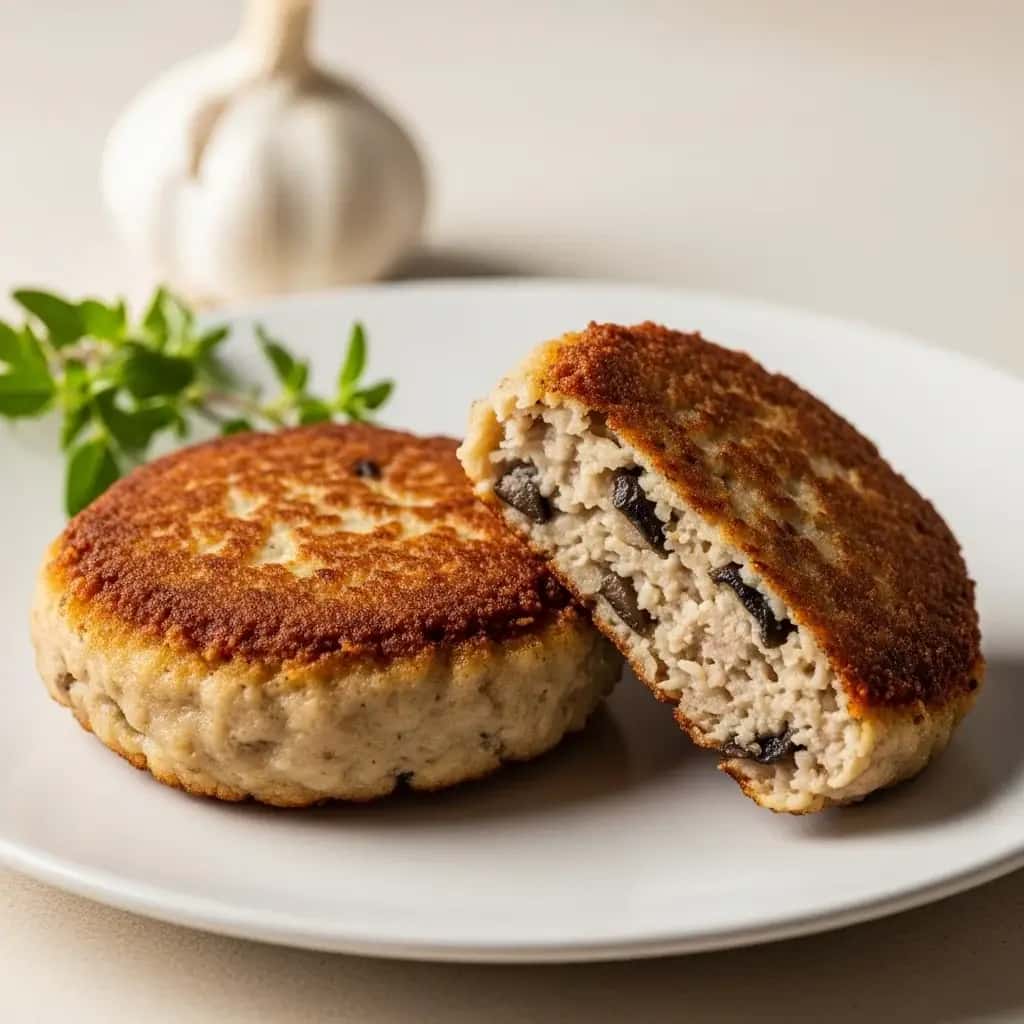 Das florestas da Eslováquia: Hearty Garlic & Rissóis de Cogumelo (Hubové Fašírky)