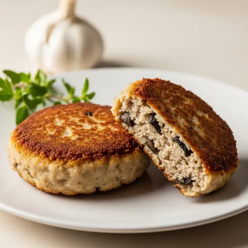 De los bosques de Eslovaquia: abundante ajo y ajo. Empanadas de champiñones (Hubové Fašírky)