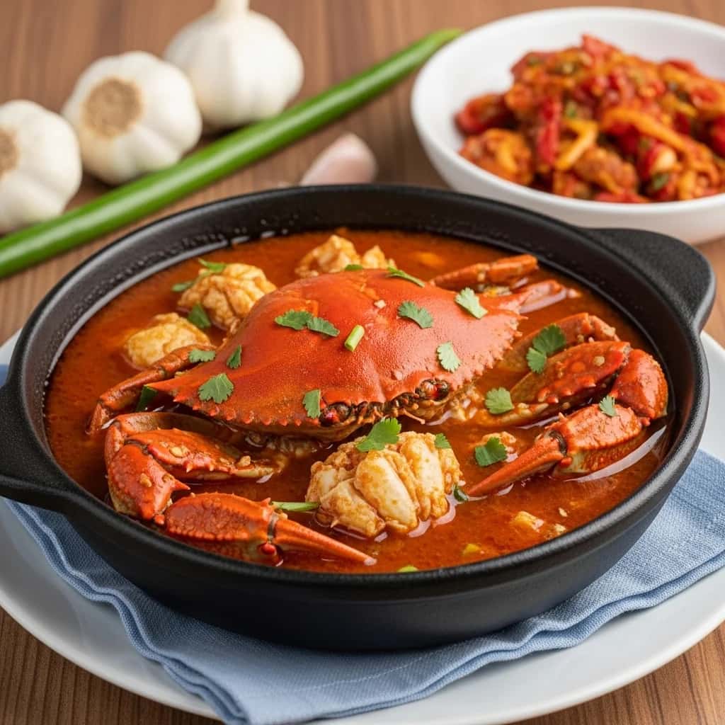 Von der Küste von Veracruz: Ein feuriger Knoblauch & Krabbeneintopf (Chilpachole de Jaiba)