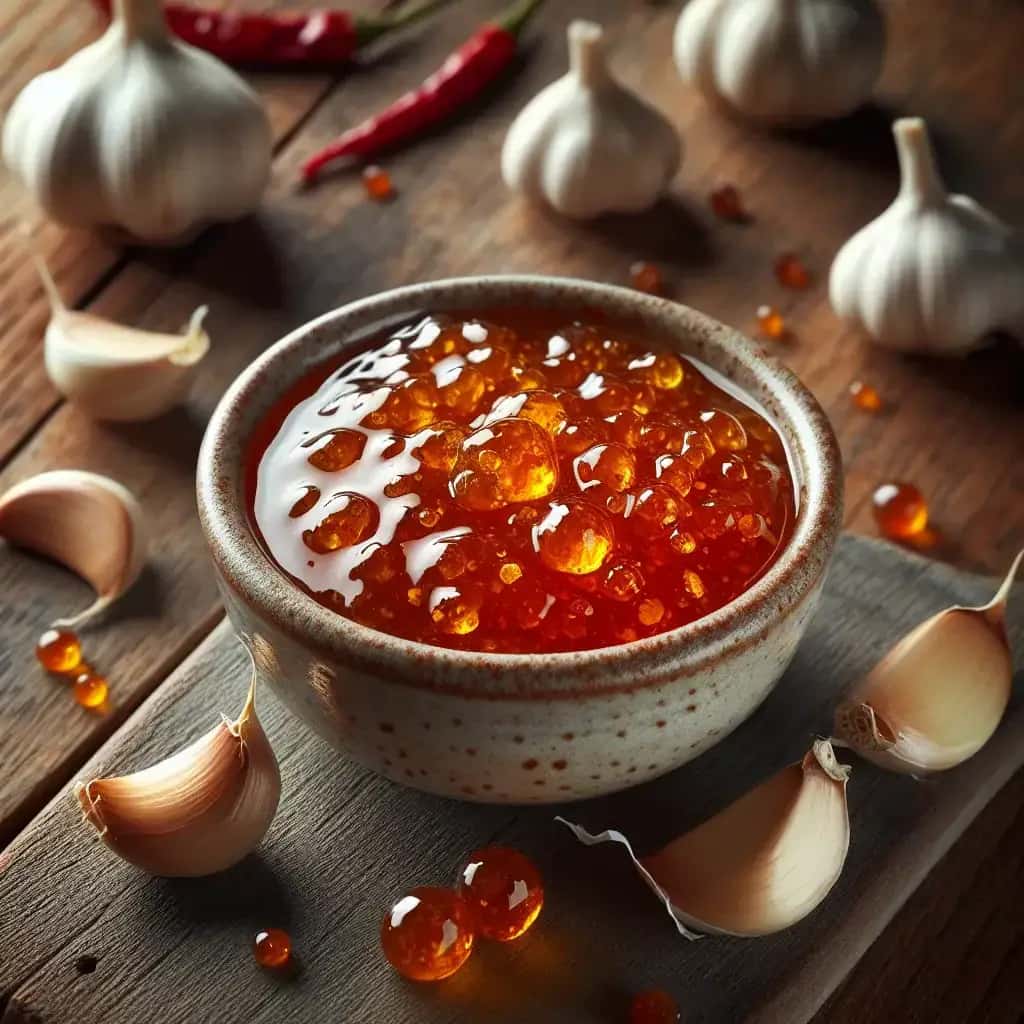 Doce e doce Saboroso alho italiano dourado: uma geléia deliciosa