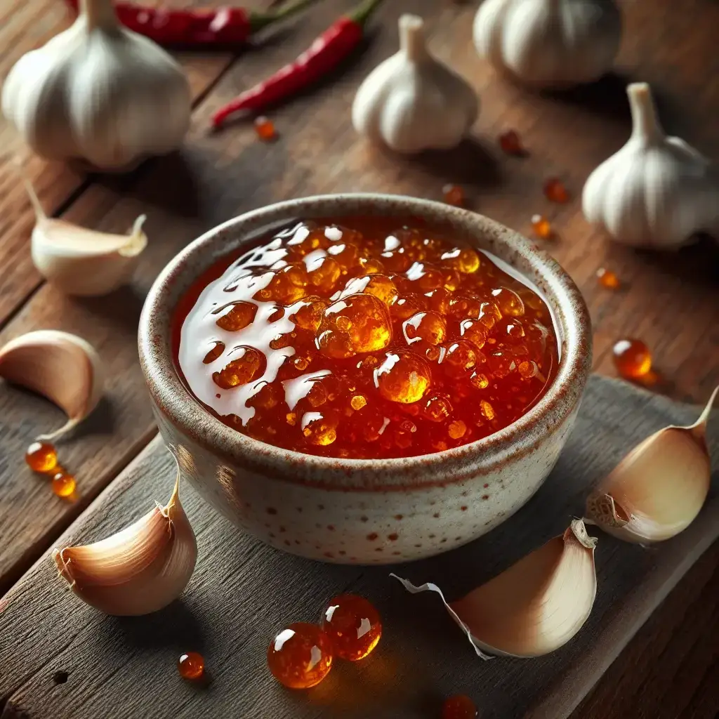 Dulce y dulce Sabroso oro italiano con ajo: una deliciosa mermelada