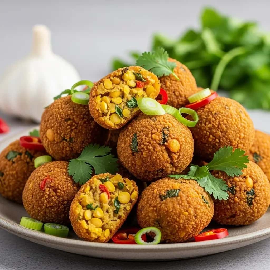 Island Crunch: Mauritius's Famous Garlic Chili Fritters (Gâteau Piment)