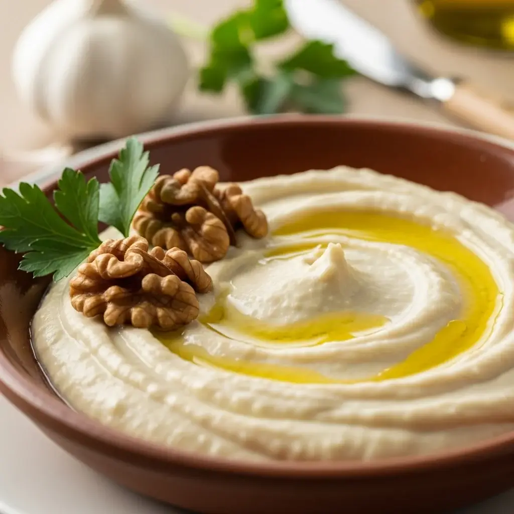 Des rives du Danube : un puissant ail et amp; Trempette aux noix (Scordolea)