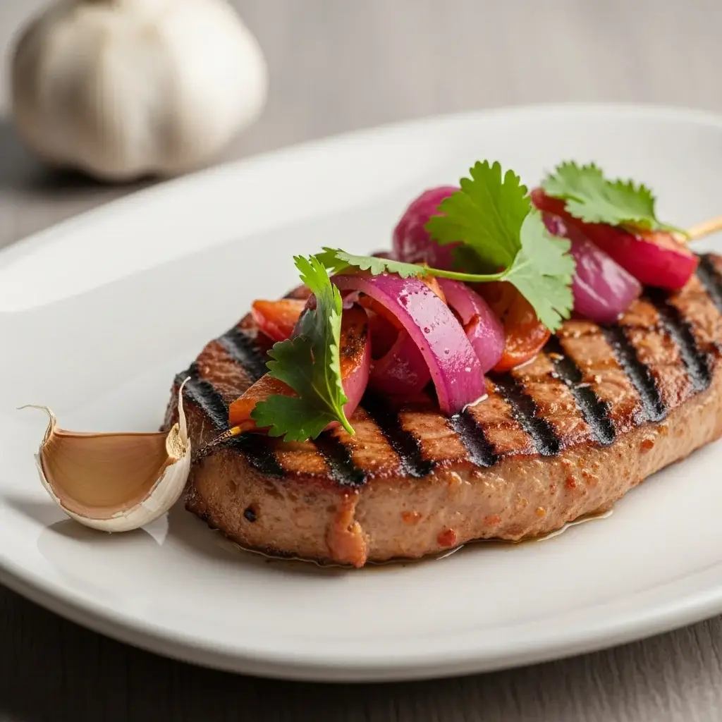 Un avant-goût du Yucatán : porc grillé avec un coup de pied à l'ail et à l'orange aigre (Poc Chuc)