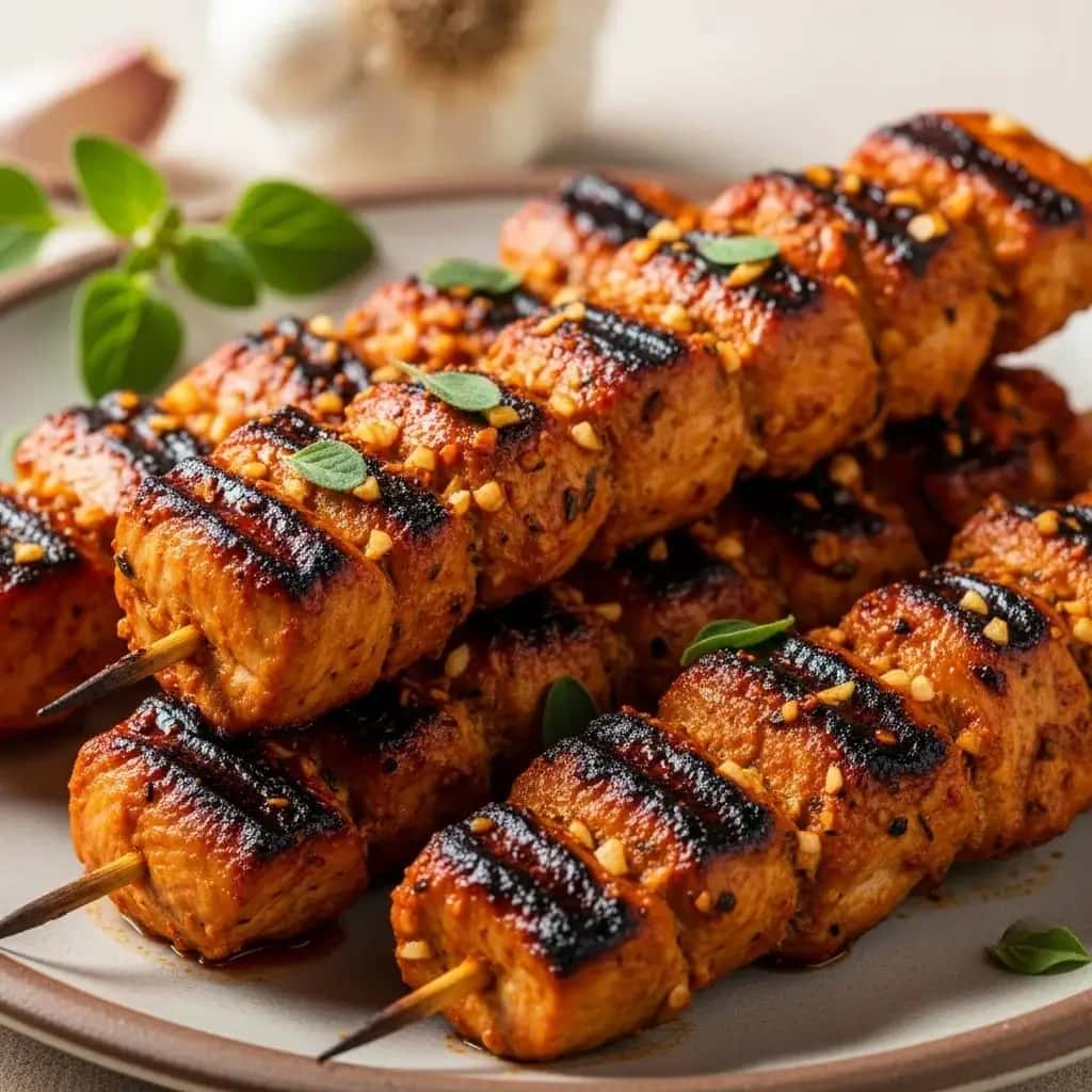 Da Churrascaria Amazônica: Espetos de Frango com Alho do Peru (Pollo Canga)