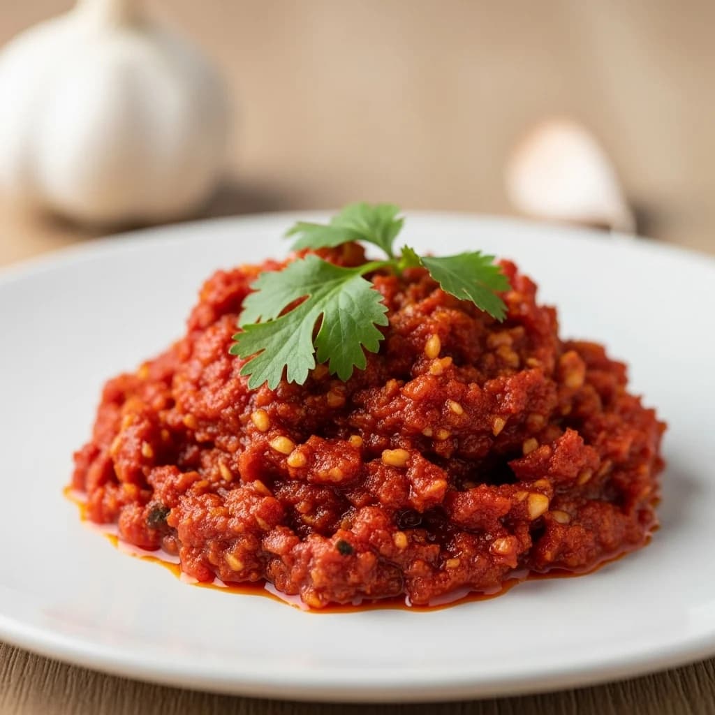 Da pérola do Oceano Índico: uma pasta ardente de alho e pimentão das Maurícias (Piment Crazé)