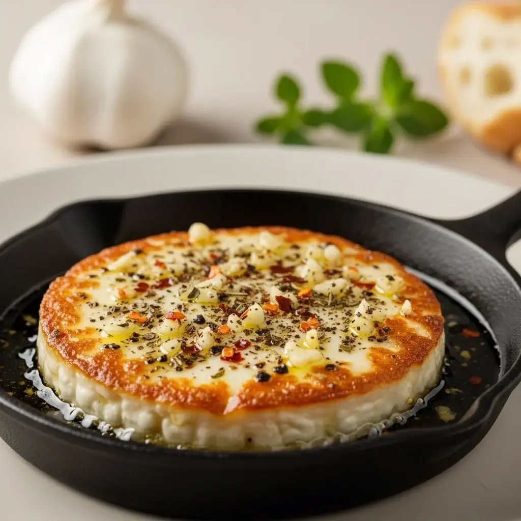 From the Asado: Argentina's Sizzling Garlic & Herb Provoleta