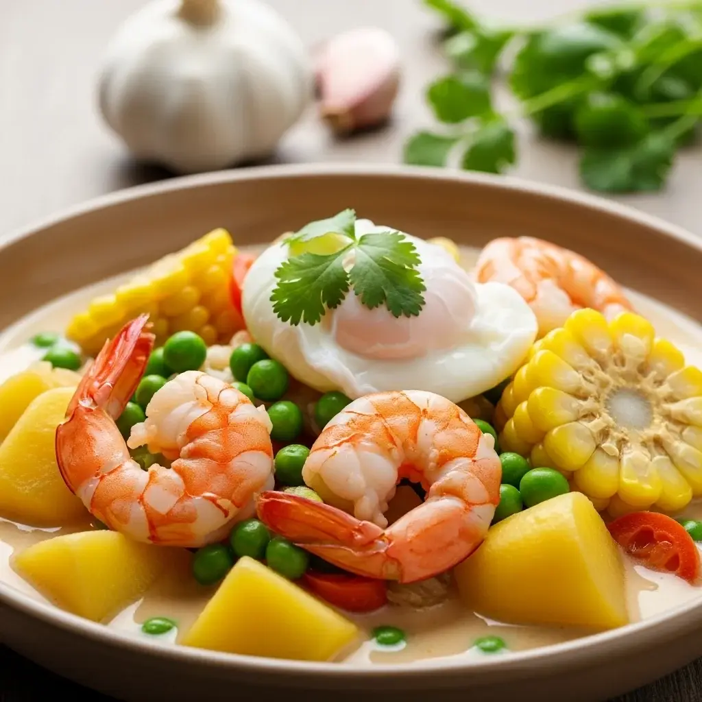 Dos Andes à Costa: Camarão & Sopa de Alho (Chupe de Camarones)