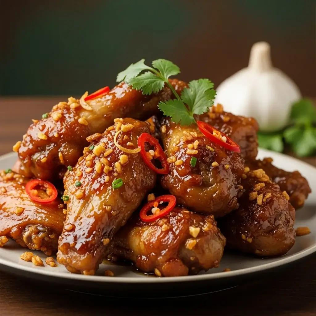 Saigons Signature Sweet & Pikante Knoblauchflügel (Cánh Gà Chiên Nước Mắm)