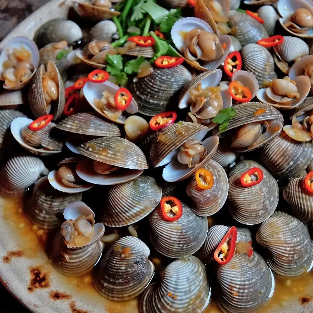 Almejas doradas al ajillo: una delicia vietnamita