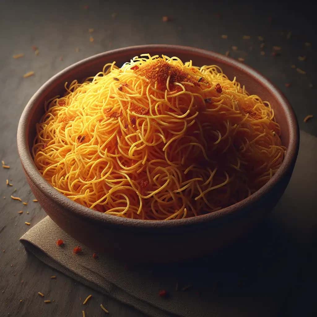 Garlic Gold : Snack indien croustillant au sev