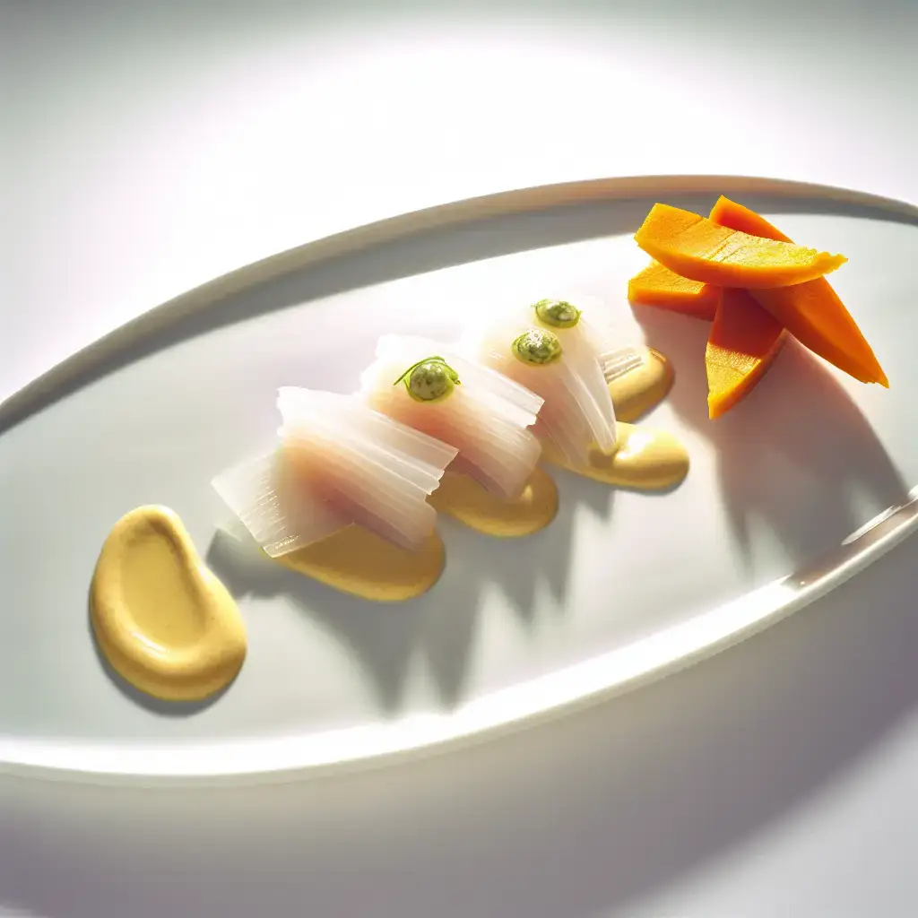 A Silky, Spicy Delight: Peruvian Tiradito in Creamy Garlic & Aji Amarillo Sauce