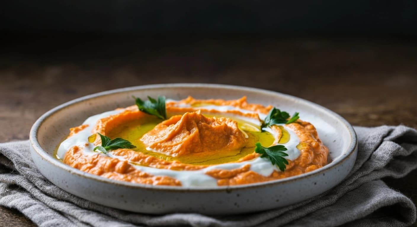 Ein Geschmack Anatoliens: Cremiger Türkischer Karotten-Knoblauch-Joghurt-Dip (Havuç Tarator)