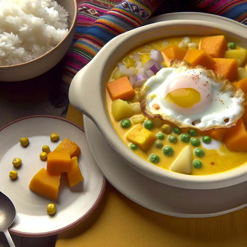 Ein Hauch der Anden: Cremiger peruanischer Kürbis & Knoblaucheintopf (Locro de Zapallo)