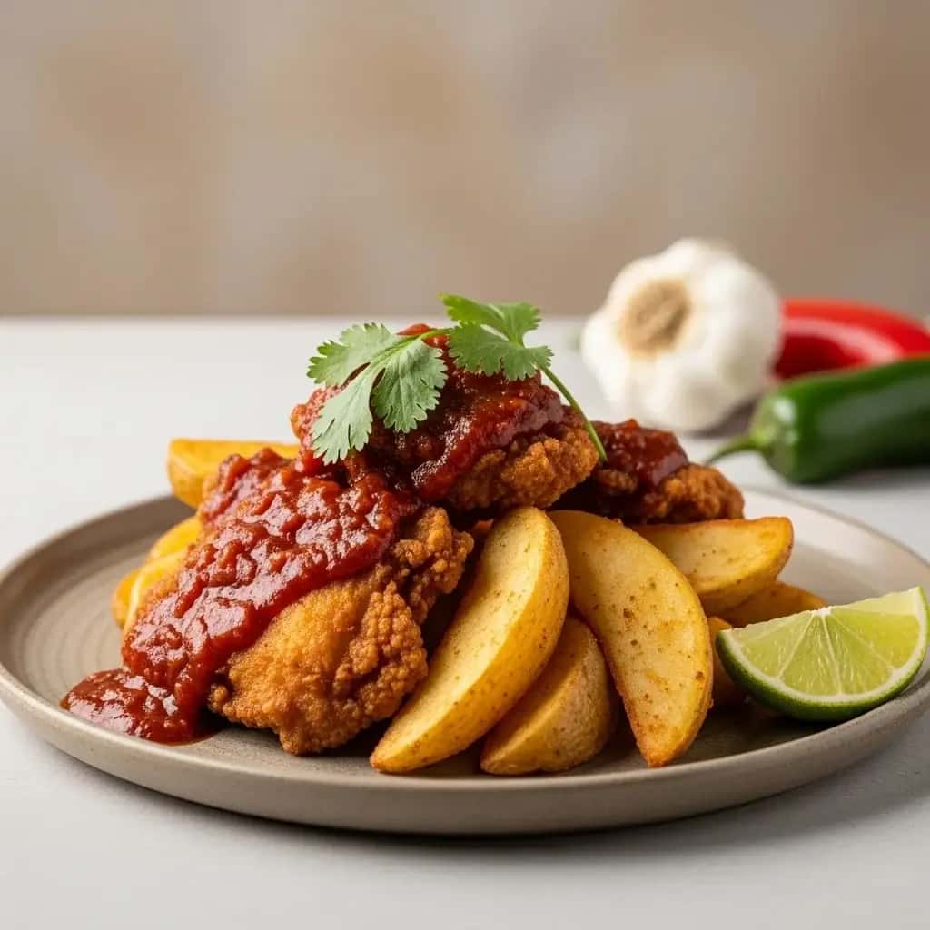 Un clásico de la plaza: el famoso pollo frito con ajo de San Luis Potosí (Pollo de Plaza)