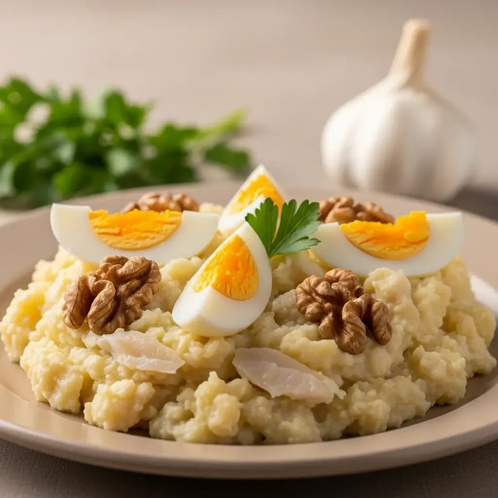 Atascaburras : un copieux ail et amp; Purée de pommes de terre de La Manche