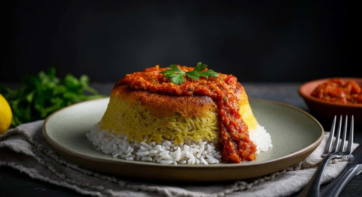 Uma Celebração do Eid: Fatta Egípcia com Molho de Tomate e Alho
