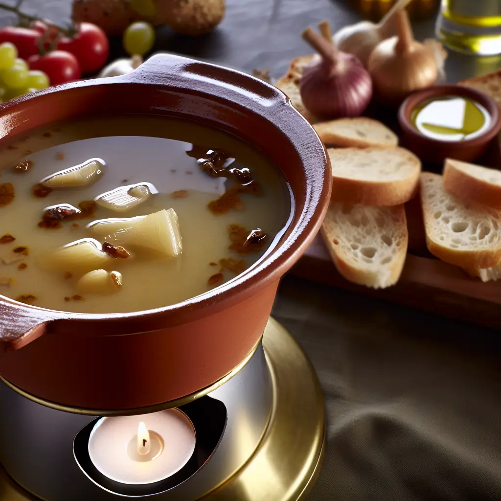 Bagna Càuda: ajo derretido y salsa picante del Piamonte Elixir de anchoa