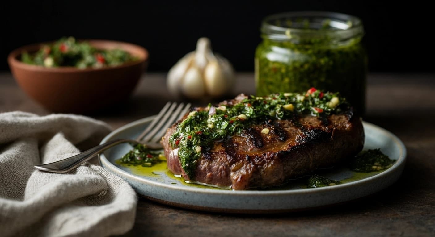 Receta de Chimichurri Clásico: El Secreto para una Noche de Bistec Inolvidable