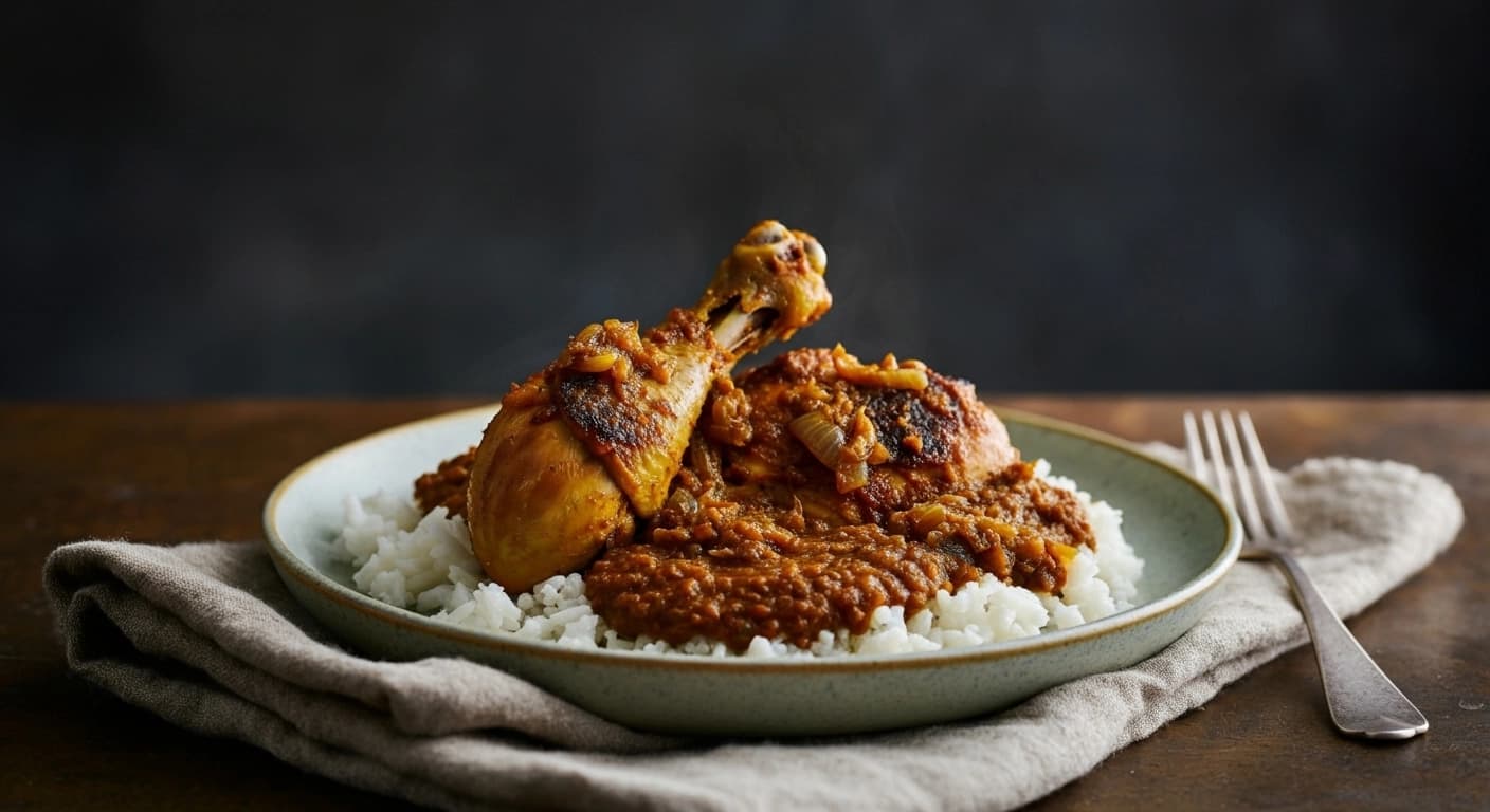 Receta auténtica de Doro Wat (un estofado etíope rico y picante)