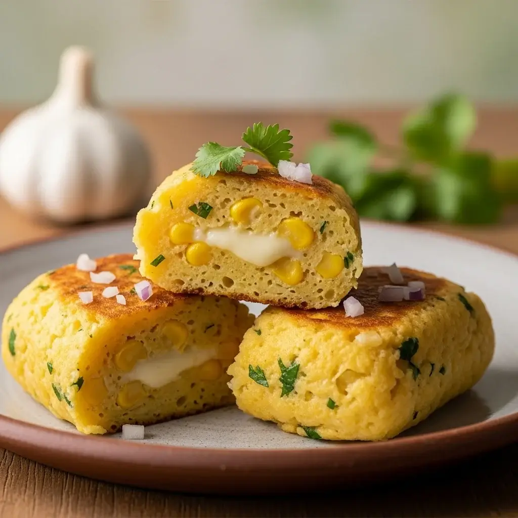 From the Heart of the Andes: Savory Peruvian Corn & Garlic Cakes (Humitas Saladas)
