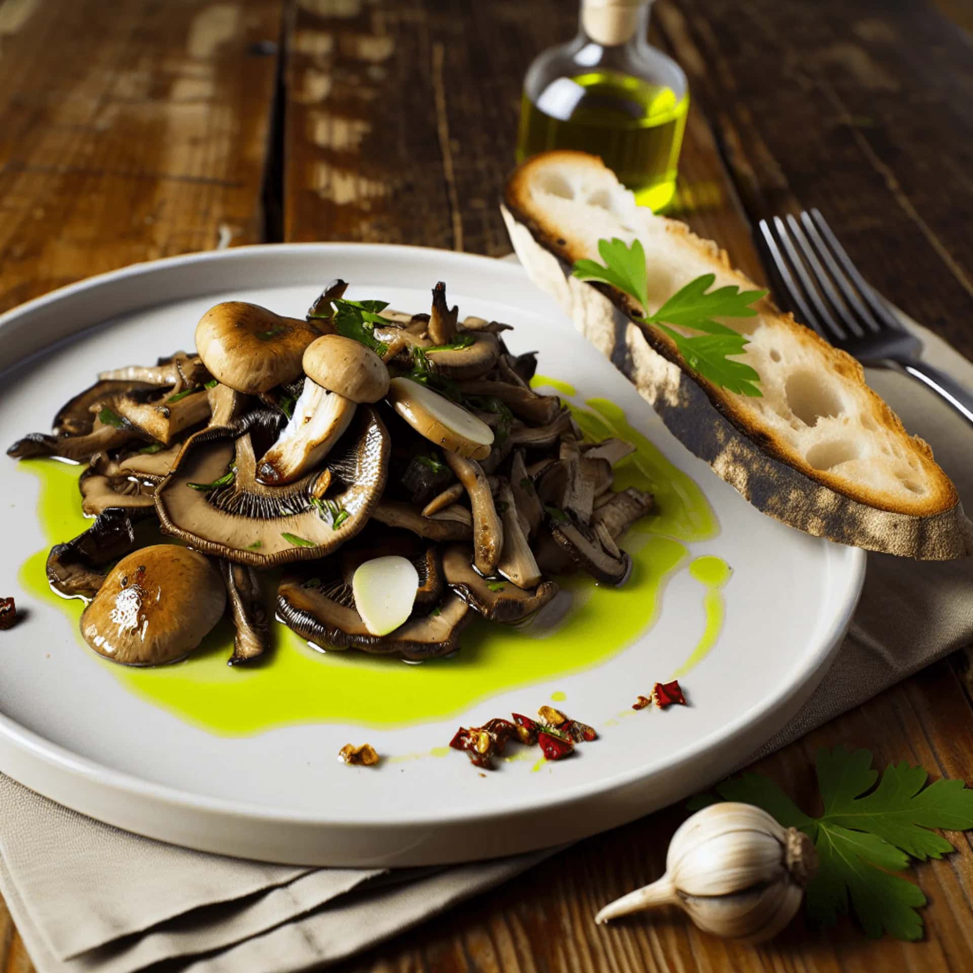 Do Piemonte com amor: cogumelos salteados com alho (Funghi Trifolati)