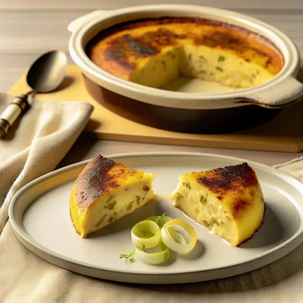 Aus der peruanischen Küche: Ein herzhafter Knoblauch & Käsepudding (Budín de Ajo)