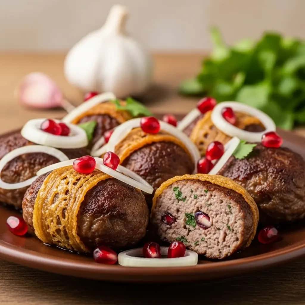Von der Küste Abchasiens: Würzige Knoblauchfleischbällchen (Abchasien)
