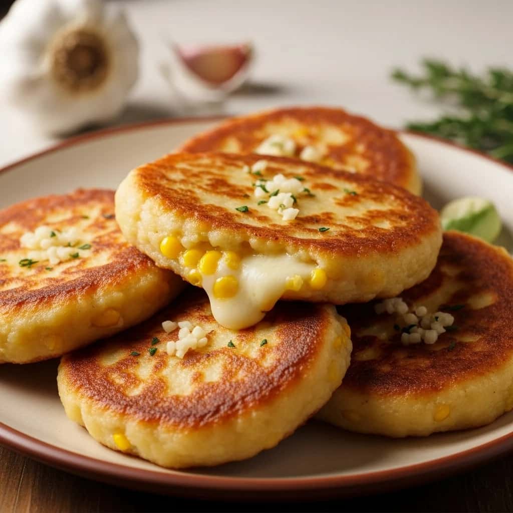 A Mountain Classic: Georgia's Cheesy Garlic Cornbread (Chvishtari)