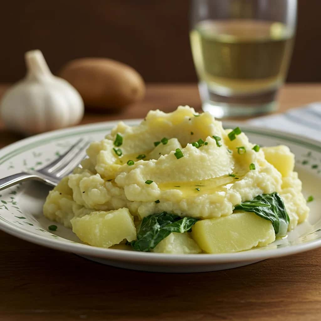 Emerald Isle Eats: Um Farto Colcannon de Alho