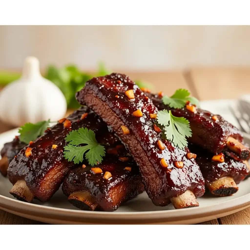 Um Doce & Spicy Fiesta: Tamarindo & Costelinha de porco glaceada com alho